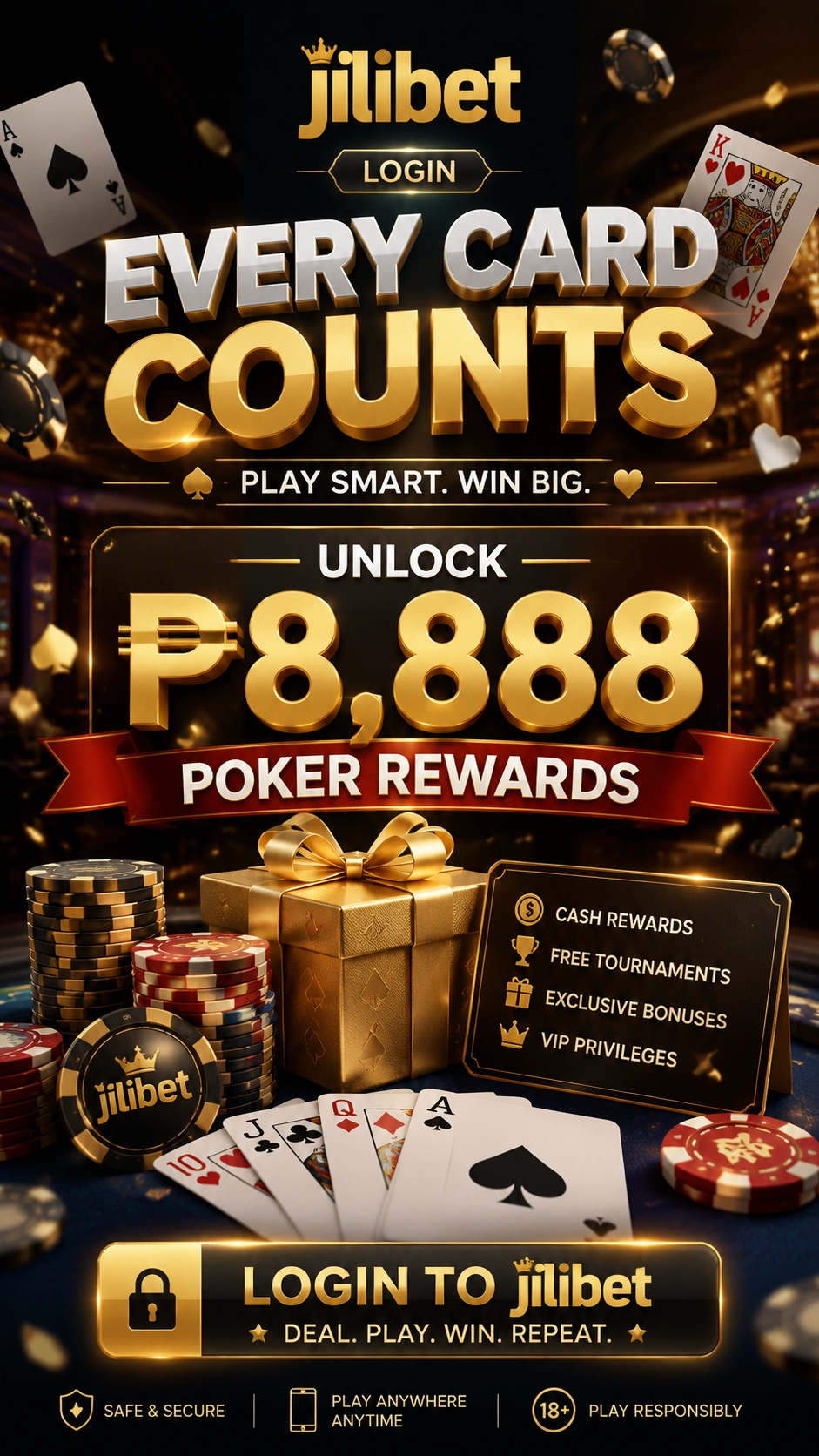 Mobile poker interface visual on a phone-friendly layout